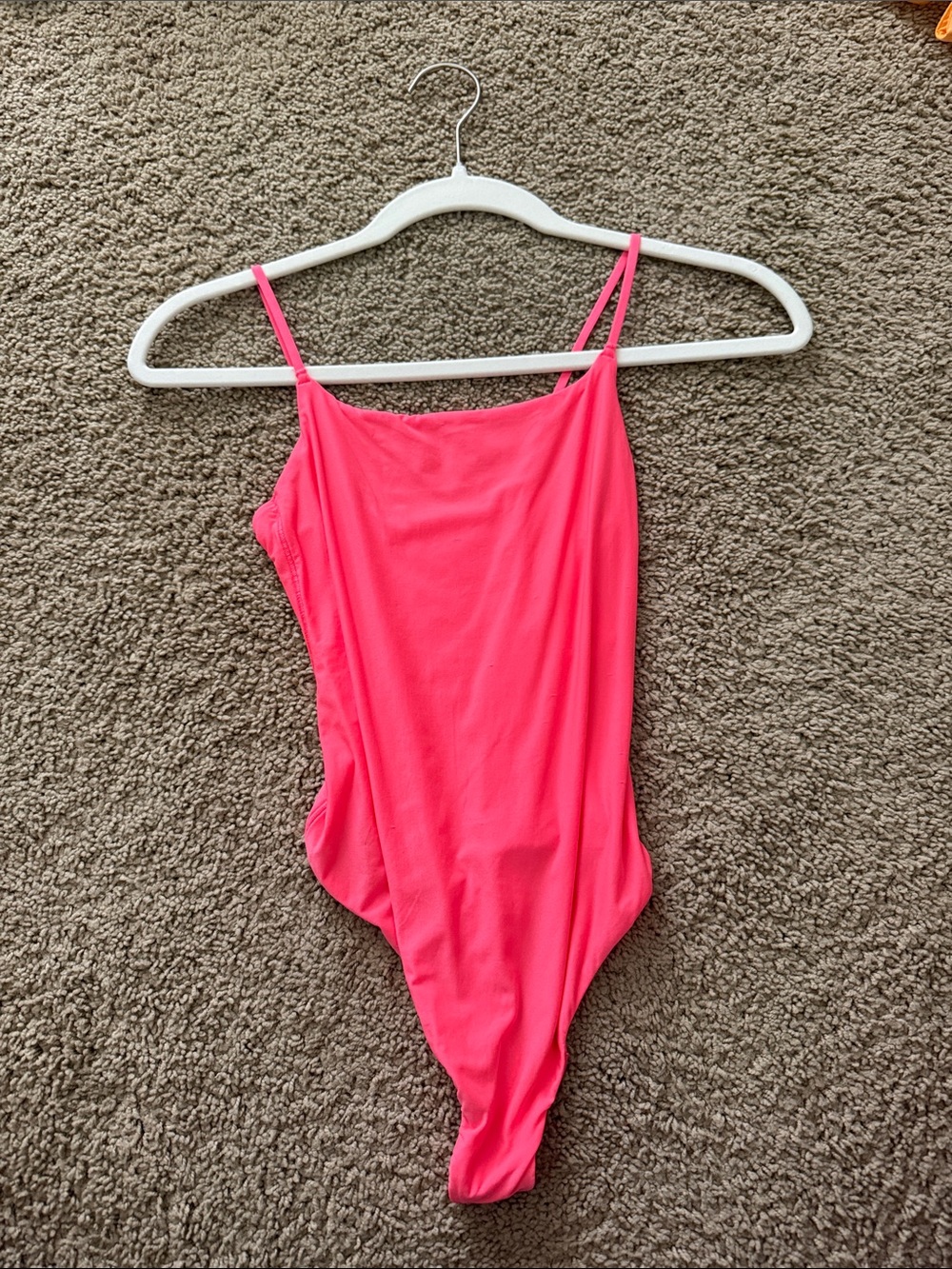 aerie Hot Pink Bodysuit with Thin Straps